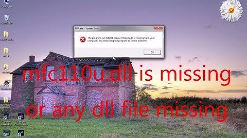 mfc110u.dll is missing