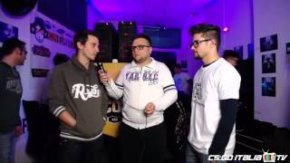 [CS:GO ITALIA & ASD ICON LAN] Day 1 Intervista Ryd3r (N1C3) e AppLE (ControlFreaks)