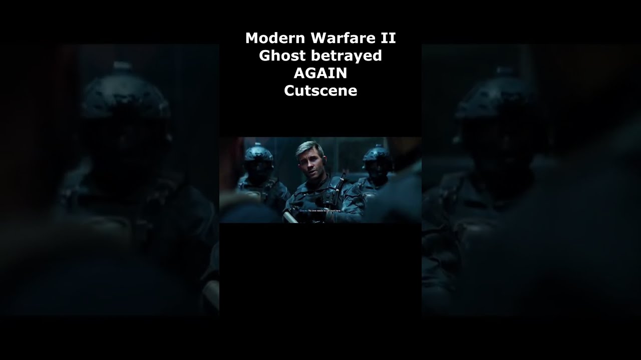 Ghost betrayed again by Graves & Shepherd Cutscene Modern Warfare 2 (Modern  Warfare II Campaign/MW2) 