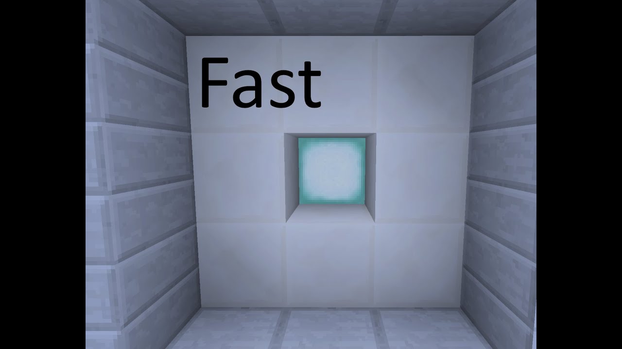 Minecraft Tutorial 3x3 vault door for bedrock - YouTube