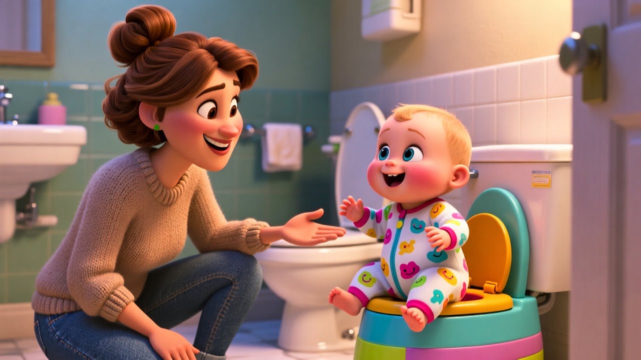 Potty Time Giggle Day 🚽😄 Fun Learning Song | Kids Nursery Rhyme