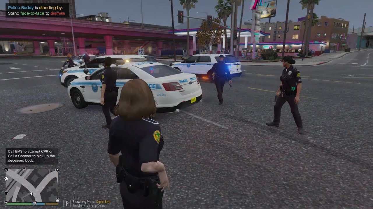 Gta 5 Lspdfr Episode: Female Miami City Police - Early Morning Patrol #gta #gta5 #lspdfr