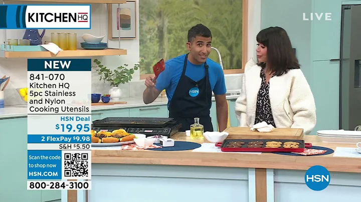 Kitchen HQ 5piece Stainless and Nylon Cooking Utensils