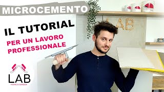 MICROCEMENTO applicazione su massetto con rete, e su piastrelle TUTORIAL