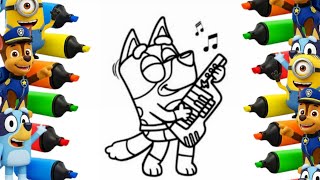 How to Draw Bluey Step by Step | Drawing Tutorial