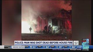 Battle Creek PD ID man fatally shot before house fire