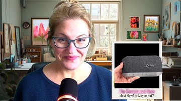 Poly Sync 20 Bluetooth Speakerphone - Portable, Multi-Mic, All-in-One for Calls & Music