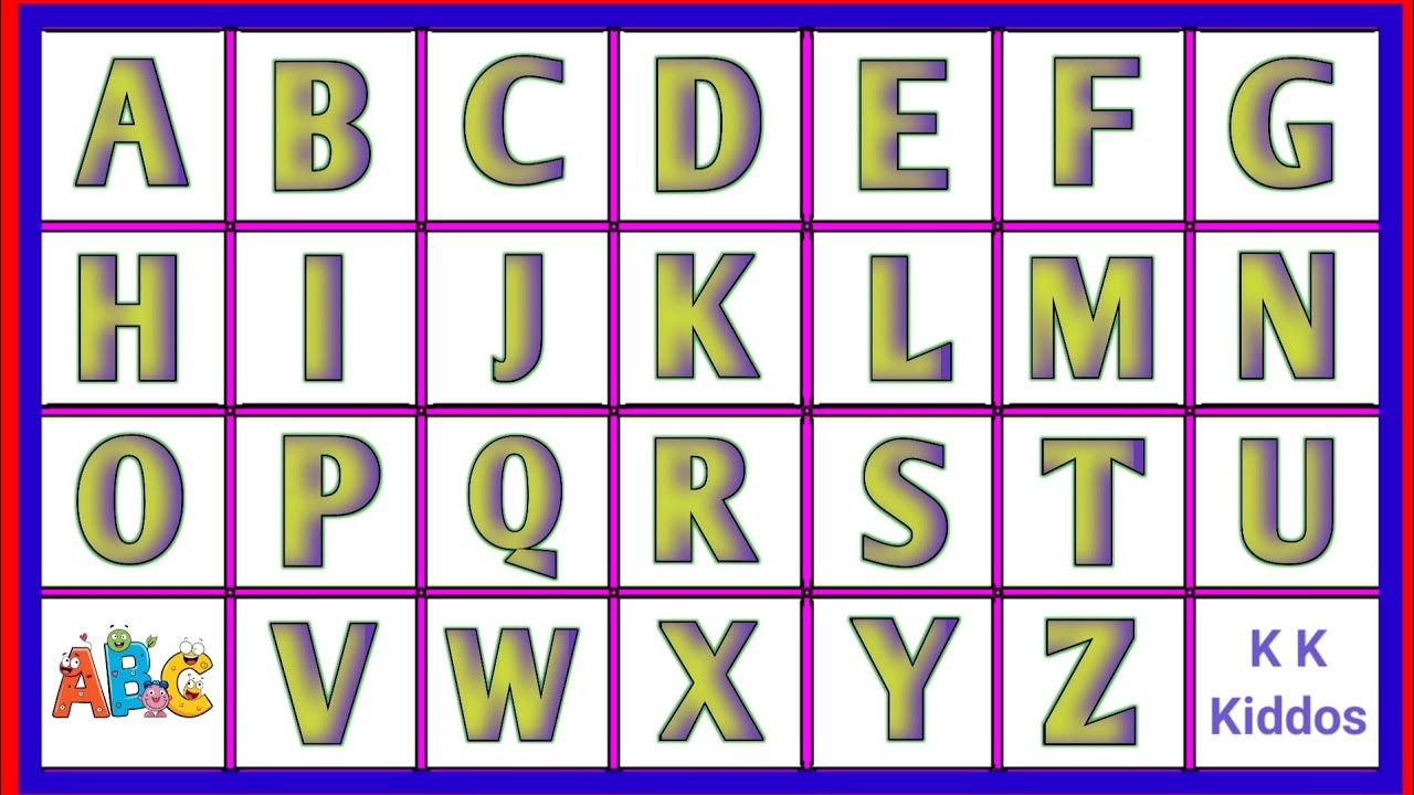 Learn Phonics Songs For Children | Alphabet Song  | Letter Sounds | Singing For Babies | kk Kiddos