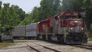 “Veterans In Charge” Chasing A RJ Corman Rock Train Westward With Classic EMD Power!