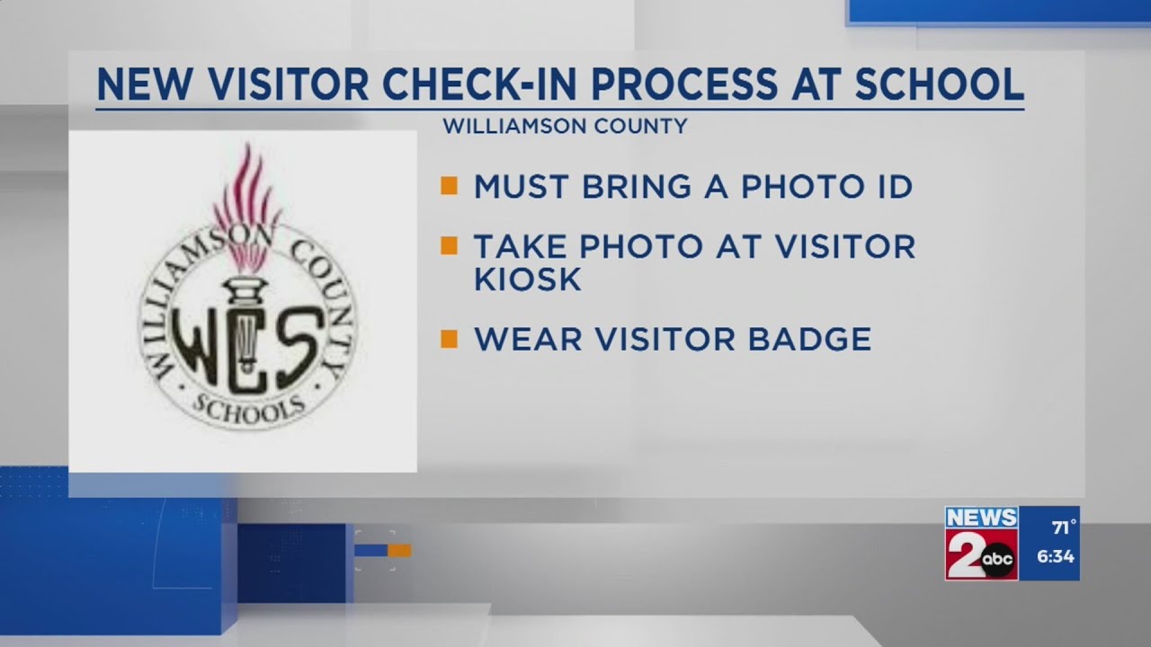 New visitor check-in process at Williamson County schools