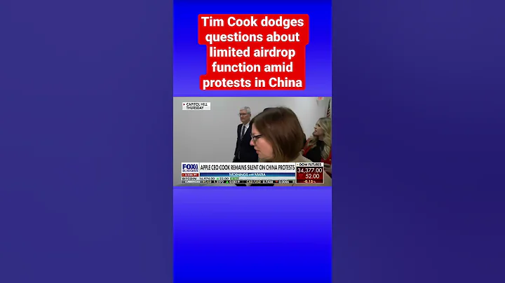 Apple CEO Tim Cook ignores FOX Business reporter w...