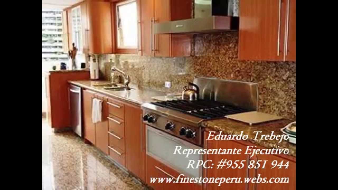 Fine stone cocinas de granito cuarzo mármol finos acabados youtube Granito para cocina
