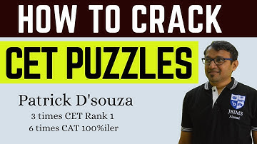 How to crack CET Puzzles | Patrick D