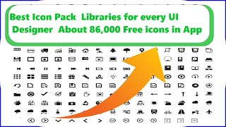 Best Icon Pack  Libraries for every UI Designer  About 86,000 Free icons in App   Experthacker screenshot 1