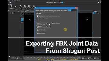 Exporting FBX Motion Data From Shogun Post