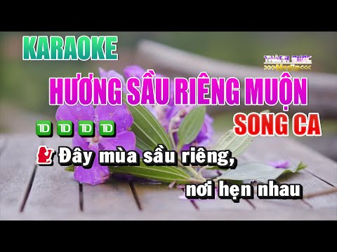 Karaoke Nhạc Sống | Hương Sầu Riêng Muộn ( Beat Song Ca - Tone G#m ) | Hội Quán Karaoke