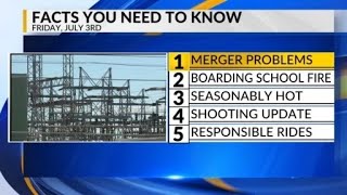 KRQE Newsfeed: $400M Stock transaction, Historic school fire, Hot holiday weekend, APD shootings, Ju