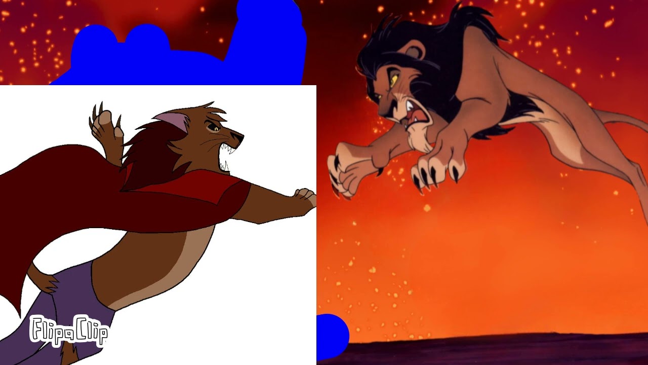 Lionheart werecat vs scar (Cretaceous warriorz/steve segar/thumperfan5678 production)