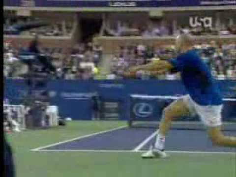 Andre Agassi vs. James Blake US Open 2005