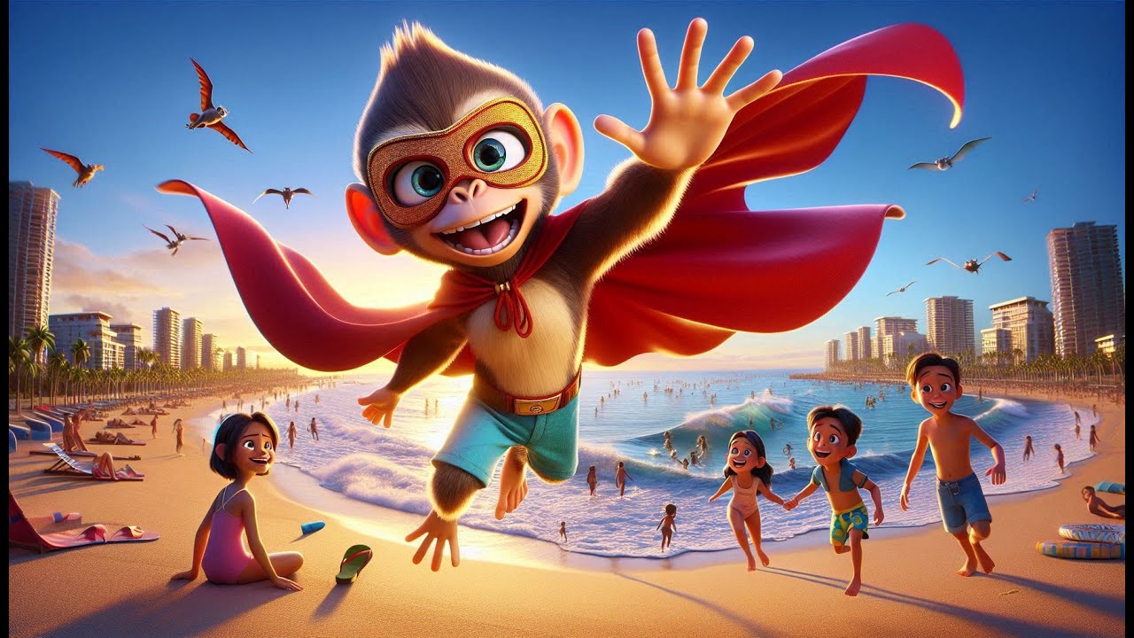 Adventures of the Flying Monkey Hero: A Fun Kids' Rhyme