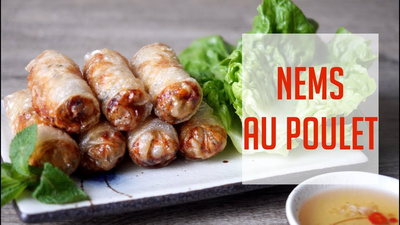 Nems au poulet maison, recette très facile - Patati Patate