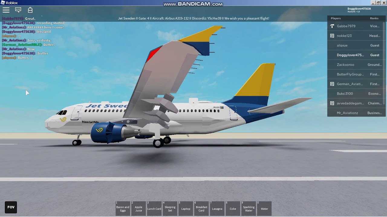 JetSweden A319 landing at Tel Aviv!