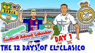 El Clasico - 12 Days of Xmas! BARCELONA vs REAL MADRID 1-1 2016 (Day 1 Football Advent Calendar) screenshot 3