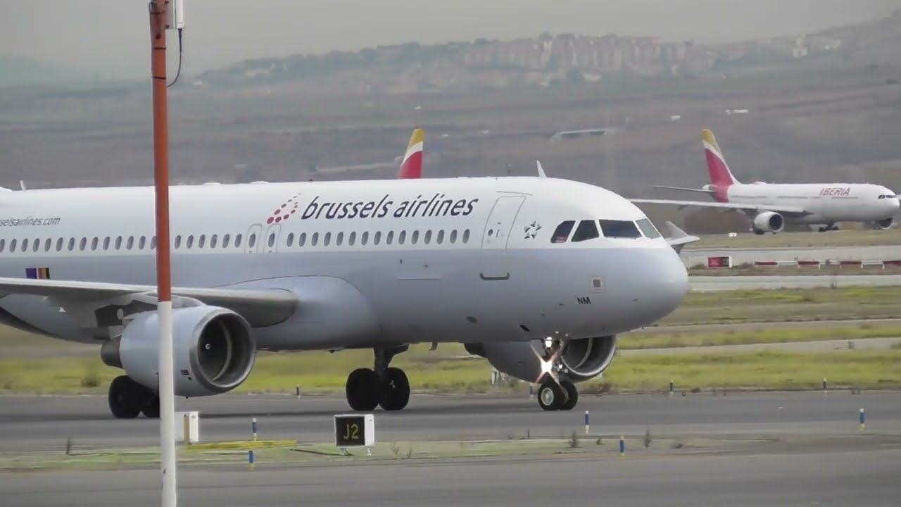 Madrid Plane Spotting | OO-SNM Brussels Airlines Airbus A320-200