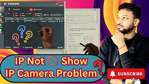 IP Not 🚫 Show || IP Camera ke IP Nhi Aarhi || Filde To Find Network Host || How To Change IP Address