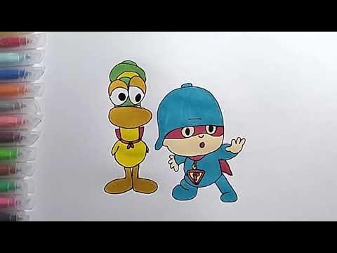 Vamos desenhar e colorir os Jogos Olímpicos do Pocoyo 