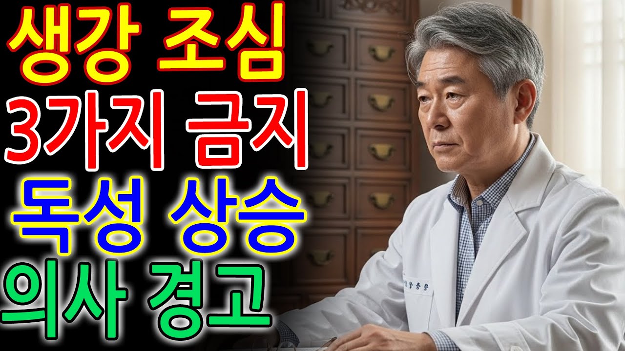 의사가 경고한 생강 ‘위험 조합’ 3가지! 이렇게 먹으면 오히려 독이 됩니다 _ 건강박사가 밝힌 진실