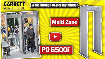 How to install the Walk Through Casters on Garrett PD6500i & Multi Zone Metal Detectors