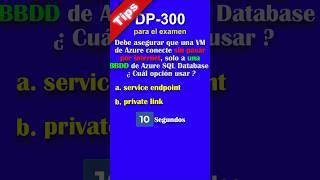 DP-300 - Tip 24 - Service Endpoint vs Private Link ¿Cuál usar? #azure #certification #azure #dp300