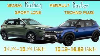 Skoda Kushaq Sport Line vs Renault Duster Techno Plus #youtube #automobile