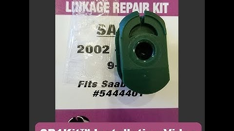 BushingFix.com SB1Kit ™ Installation / Instructional Video Saab 9-5 Shift cable bushing repair kit.