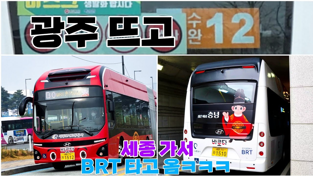 [컨텐츠] 광주 뜨고 세종 가서 BRT 타고 옴ㅋㅋㅋ