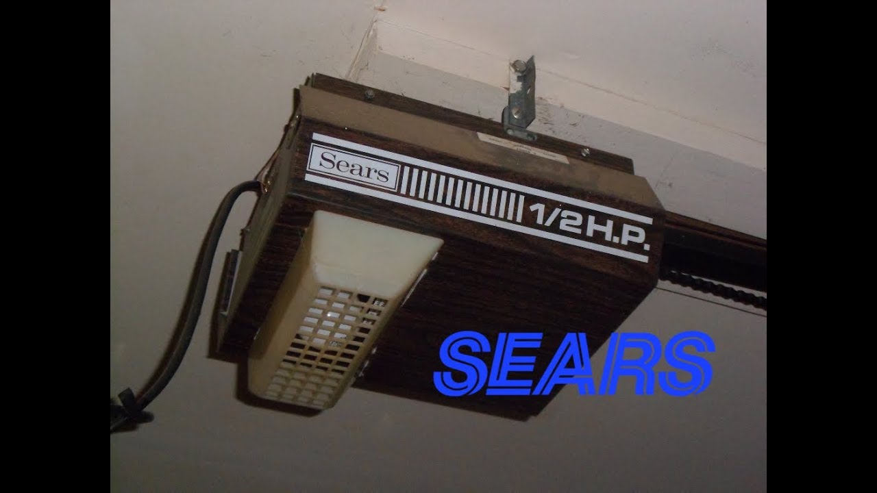 Vintage 1/2 HP Sears-Roebuck Garage Door Opener - YouTube