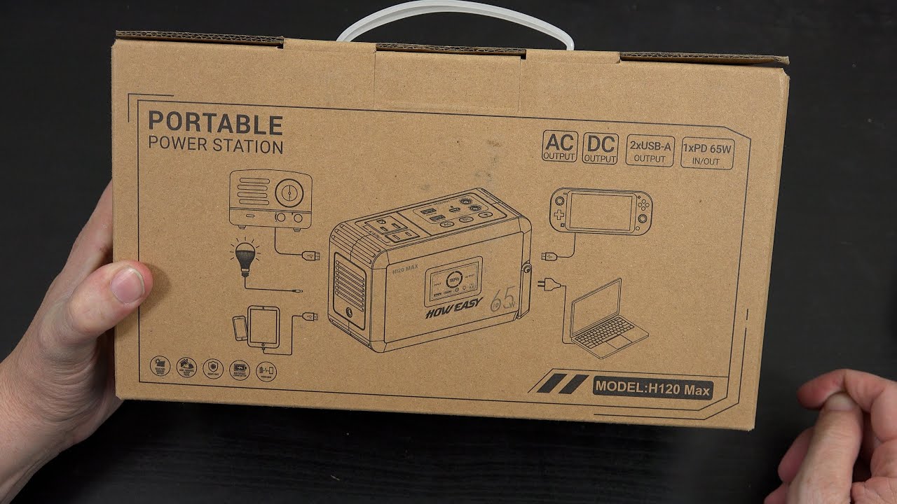 Портативная электростанция HOWEASY, солнечный генератор мощностью 120 Вт (пиковая мощность 240 Вт...