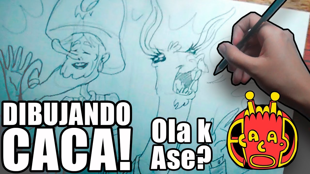 Dibujando Caca Ola K Ase Youtube