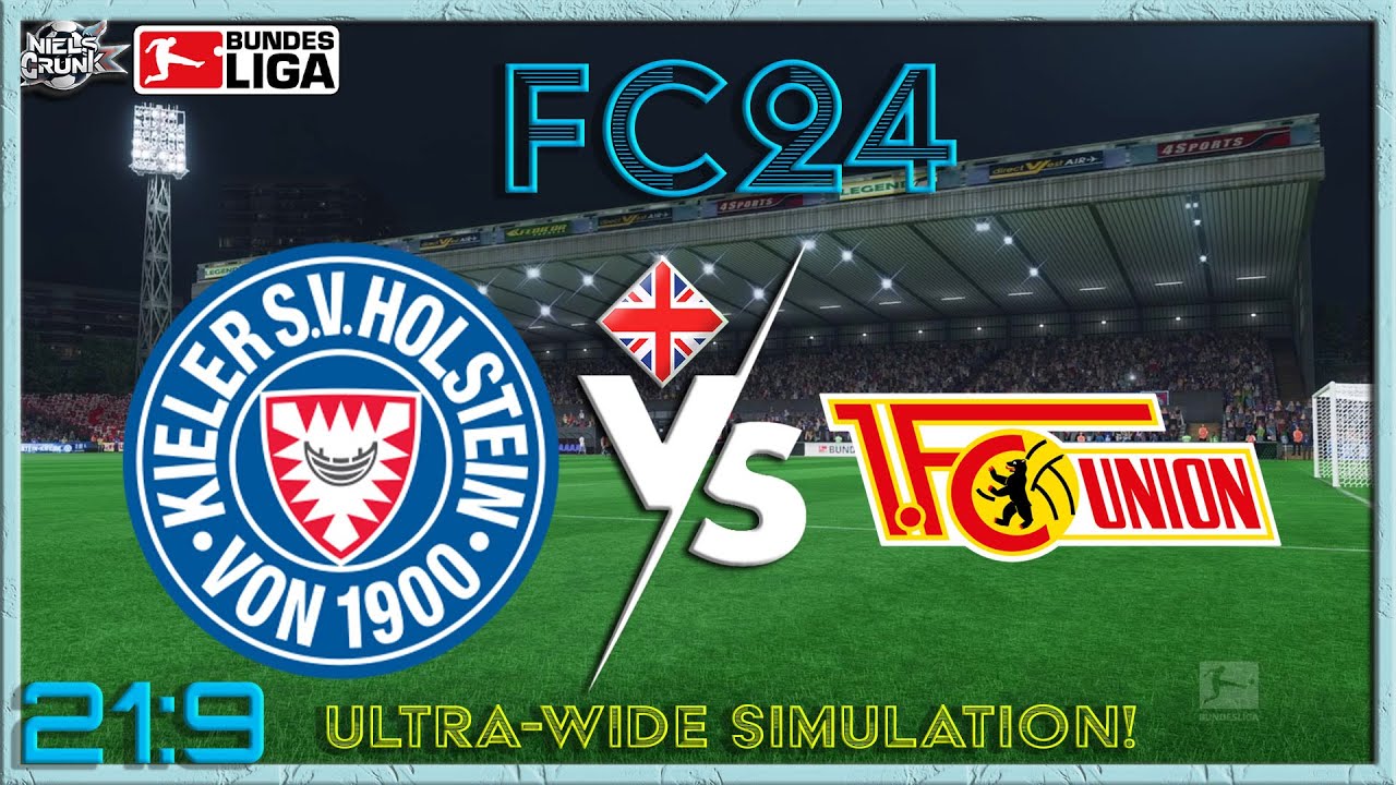🏆Holstein Kiel vs. 1. FC Union Berlin – FC 24 UltraWide 21:9 Simulation (English) ⚽ #63