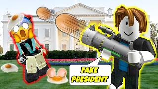 🎤 Bacon Hair Roasted The President #roblox #robloxstory