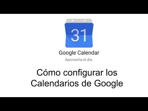 Como se configura un calendario de Google - YouTube