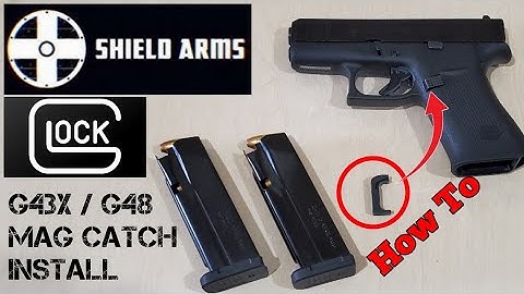 Shield Arms Steel Mag Catch Install // Tutorial // Glock 43X / G48 // Shield Arms S15 Magazine