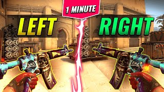 GET EASY HEADSHOTS By Changing Weapon Side! - CS:GO #Shorts