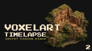 Secret Hiding Place - Voxel Art Timelapse