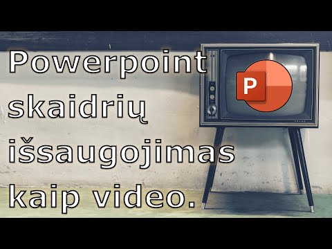 Video: Kaip rodote tęstines skaidres „PowerPoint“?