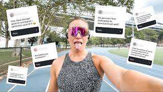 PERSONAL TRAINER Q&A | running faster, motivation, functional training, & more!