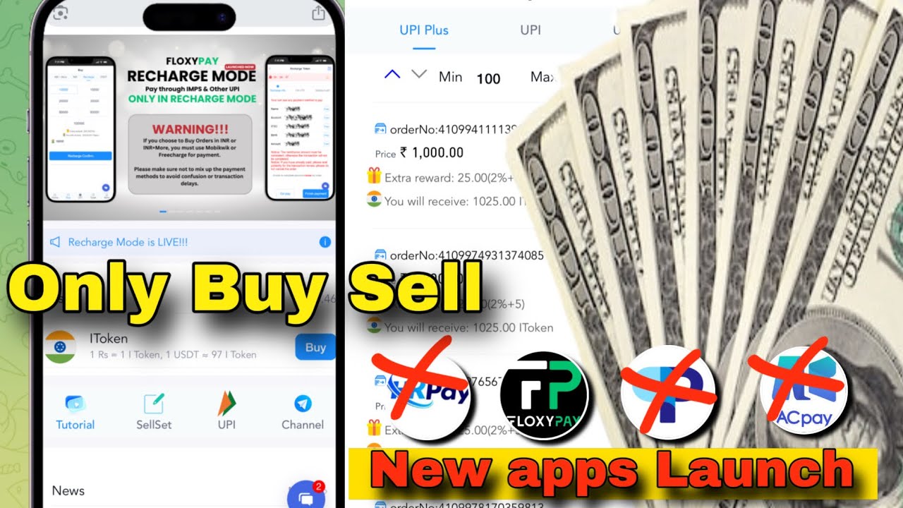 Best earning application, Floxypay  showpay incoinpay  usdt sell 