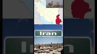Iran map and city with famous | world map of countries|# countries map|# famous countries