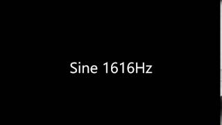 Sine 1616Hz Audio Only